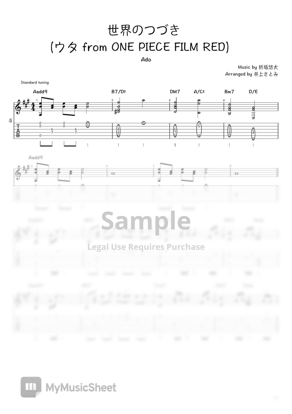 Pieces Sheet Music | Sum 41 | Guitar Tab