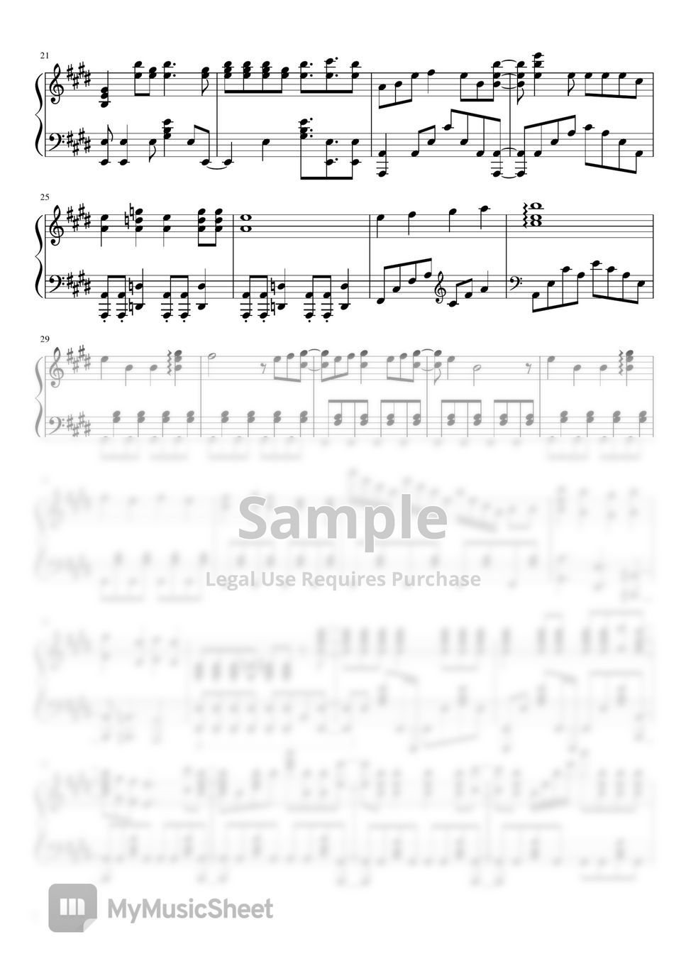 Seishun Buta Yarou Sheet music for Piano (Solo)