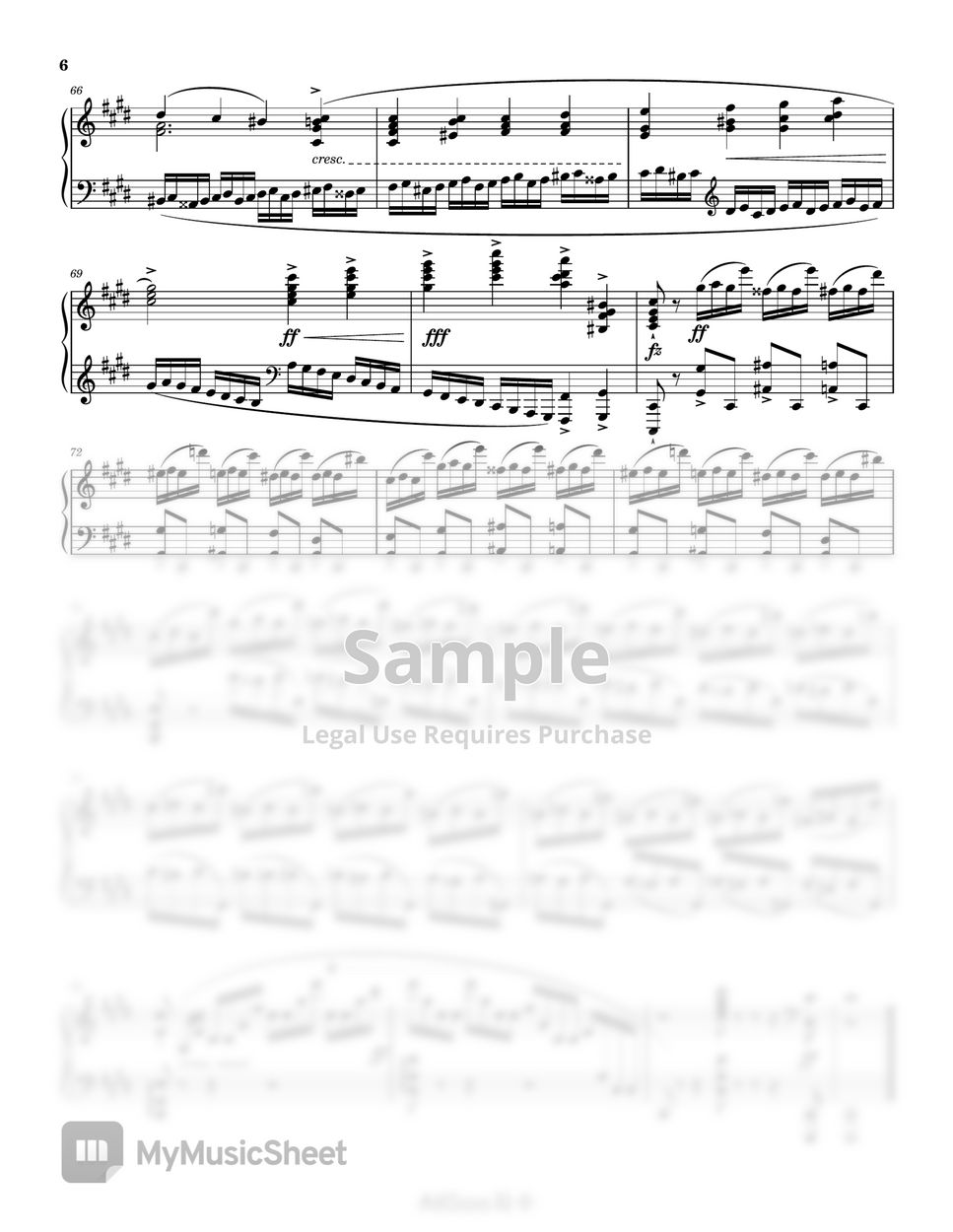 琴ページ CHOPIN Etude Op. 10 no. 4 