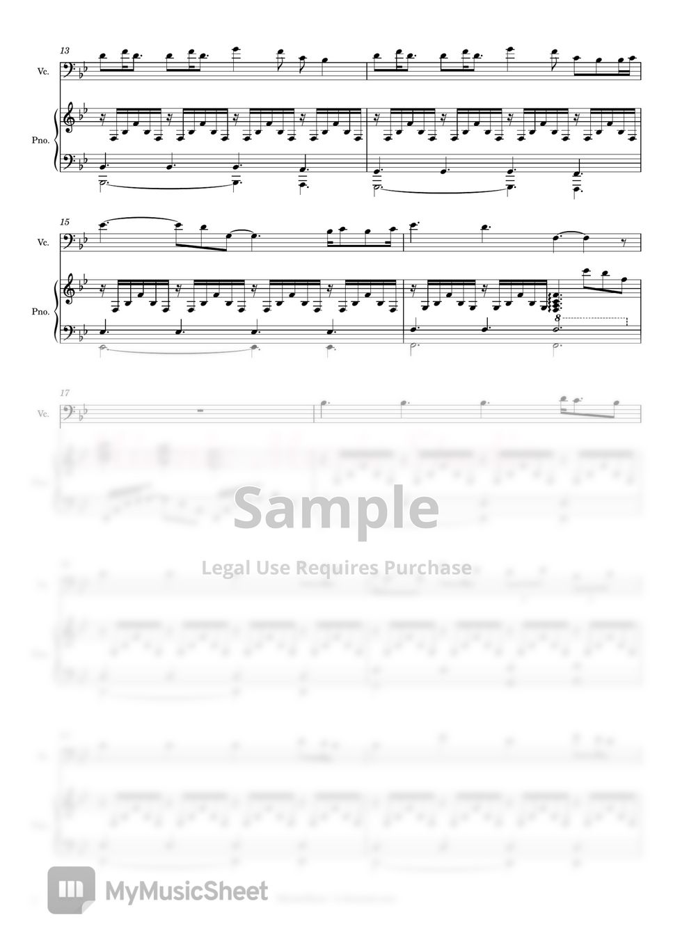 Christina Perri - A Thousand Years (破晓主题曲：千年之戀) 大提琴譜&鋼琴伴奏譜/Cello Sheets/Piano Sheets (cello, piano) by Miemie Music Studio