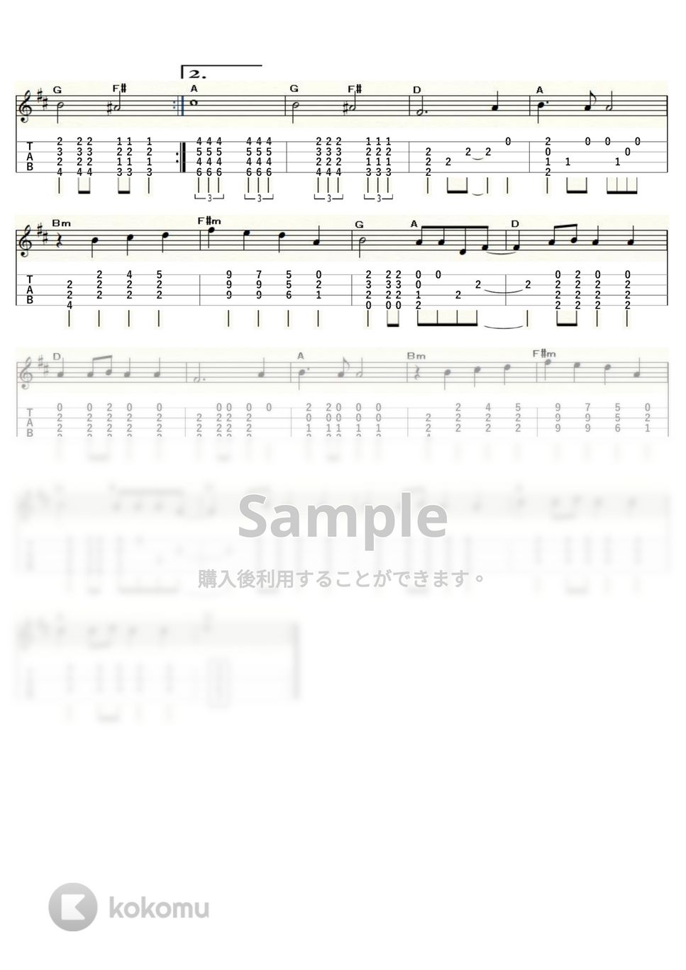 シルヴィ・ヴァルタン - あなたのとりこ (ｳｸﾚﾚｿﾛ/High-G・Low-G/中級) by ukulelepapa