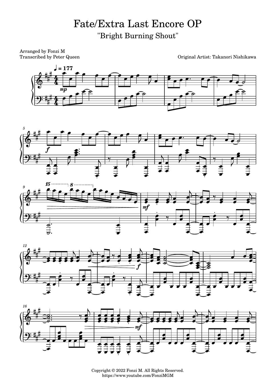 Takanori Nishikawa - Fate/Extra Last Encore OP - 