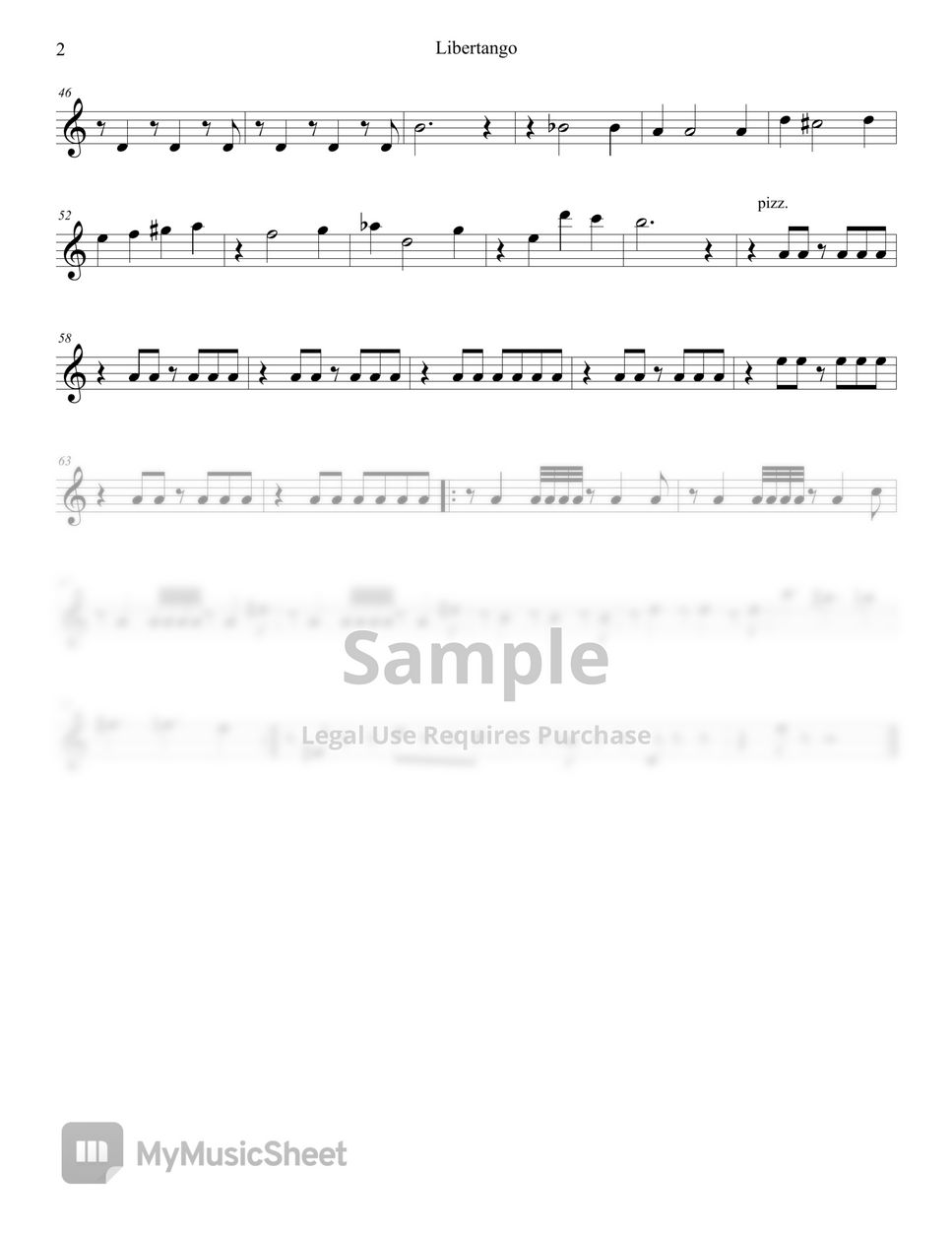 Astor Piazzolla Libertango (Flute, String Quintet) Sheets