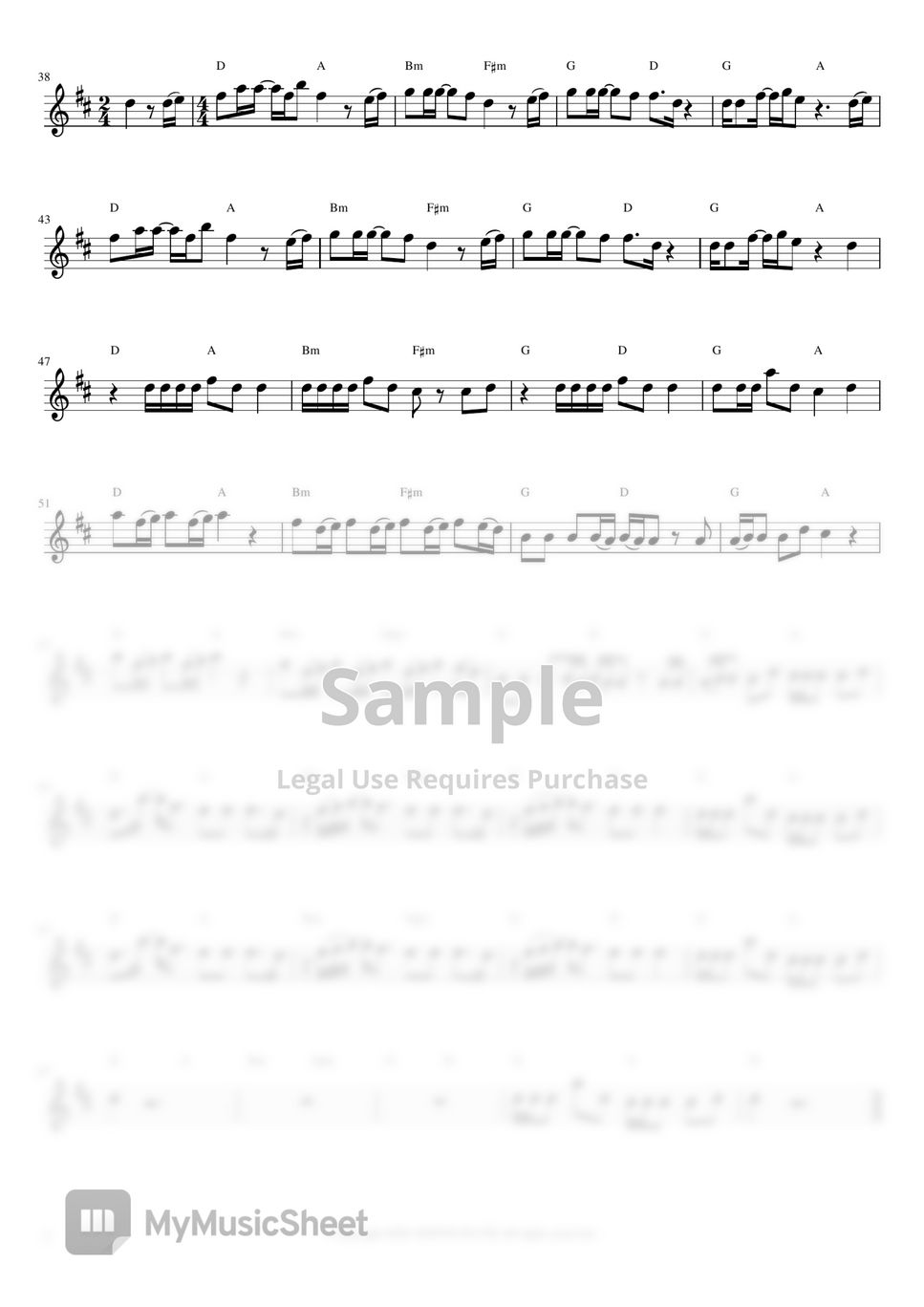 Maroon5 - Memories (Flute Sheet Music Easy) by sonye flute