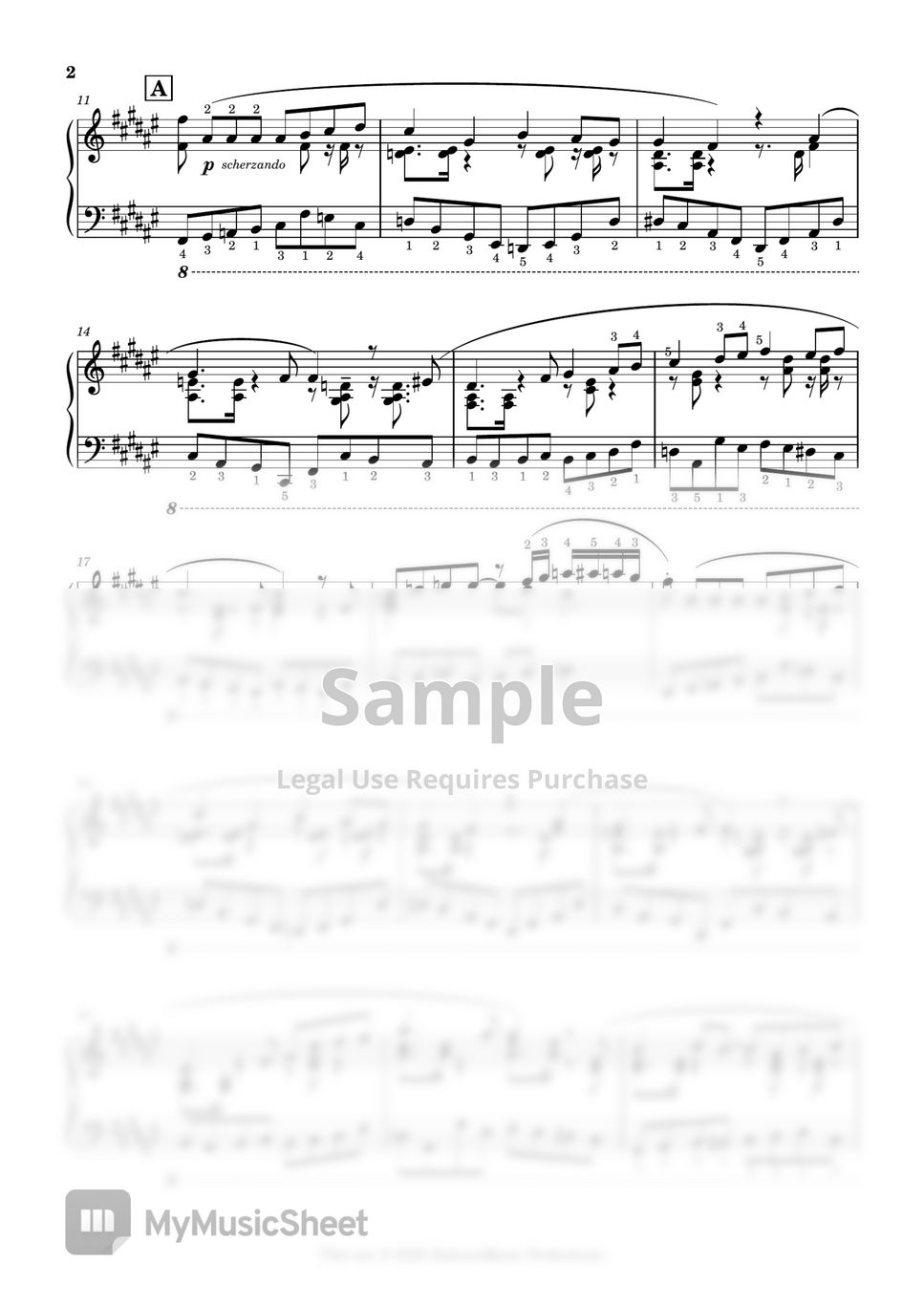 Official HIGE DANdism Mixed Nuts (SPY×FAMILY OP) Sheets by HalcyonMusic