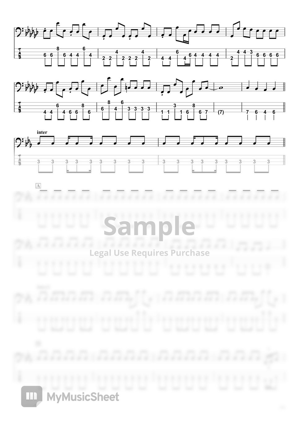 LiSA BassTAB 4strings By Swbass