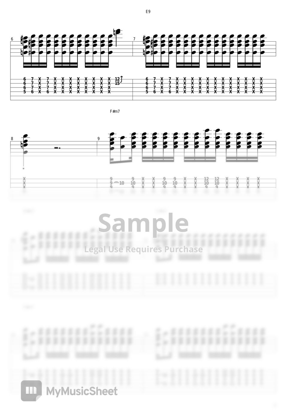 Junko Ohashi Paper Moon Tab + 1staff by guitar cover with tab