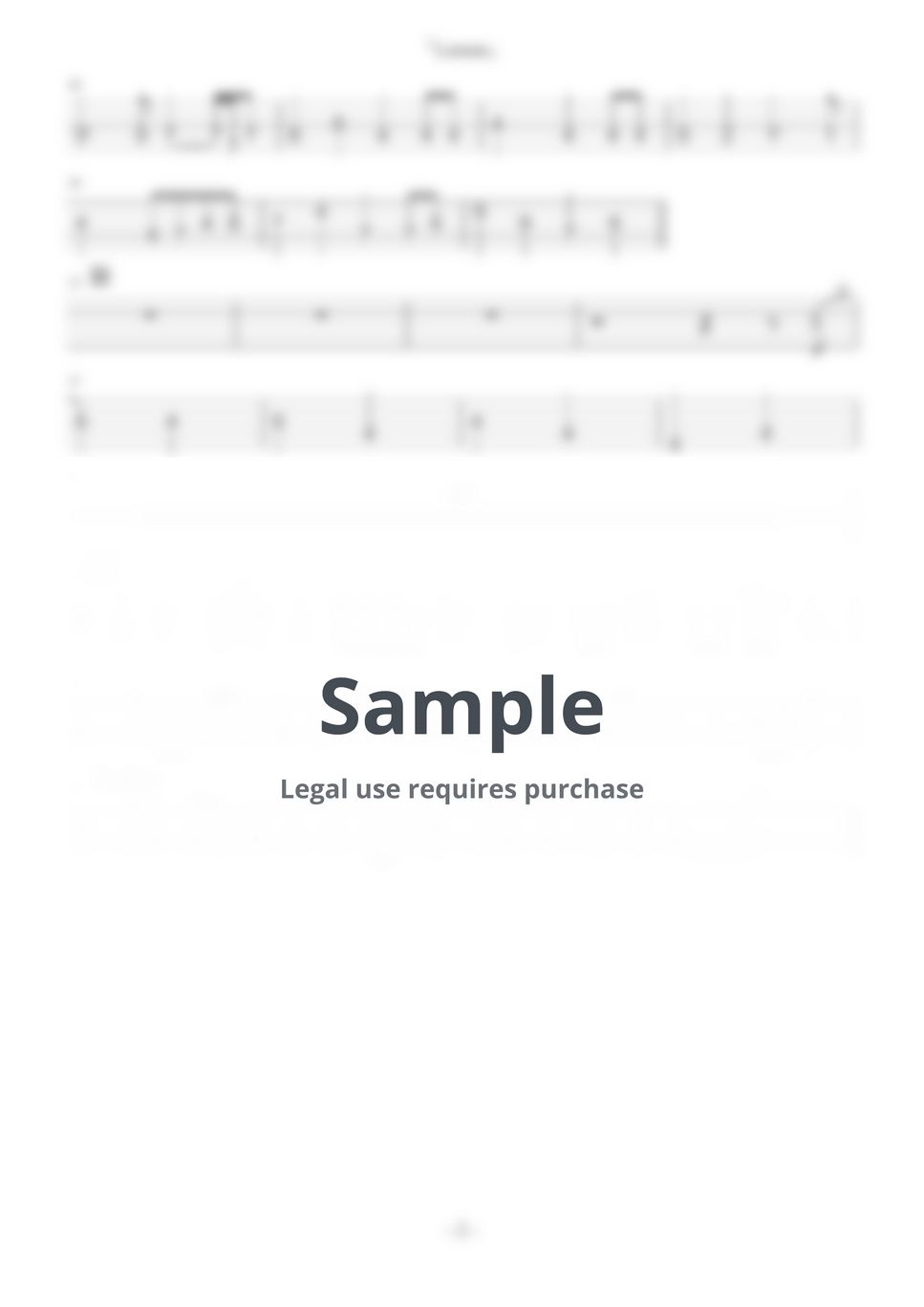 Kenshi Yonezu - lemon (Bass/Only TAB/5 Strings Bass) by Kidorin