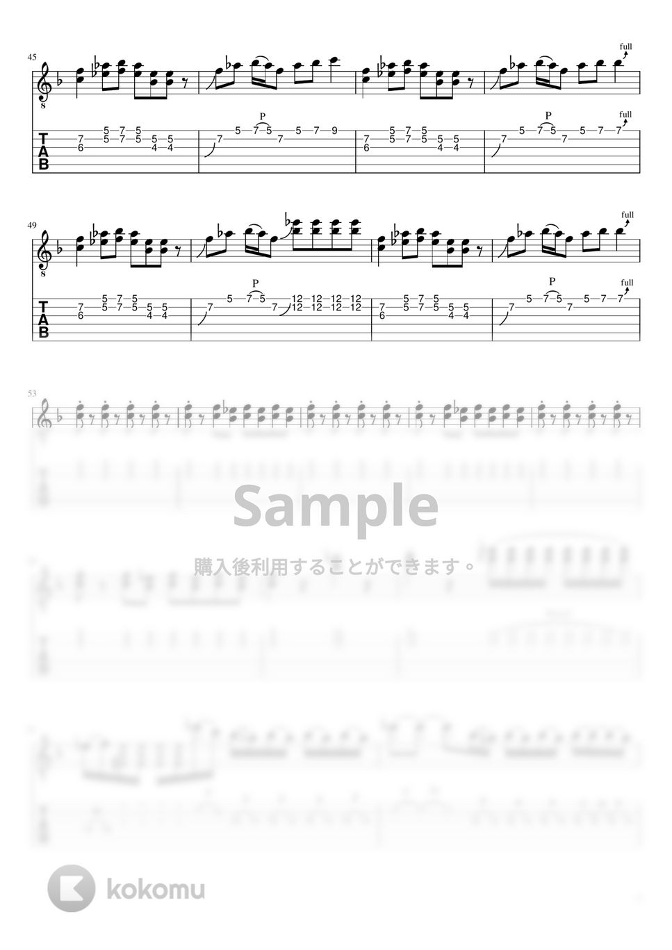 RADWIMPS - IKIJIBIKI feat.Taka (リードギター) タブ+五線譜 by RADWIMPS - IKIJIBIKI feat.Taka (リードギター) タブ+五線譜 by