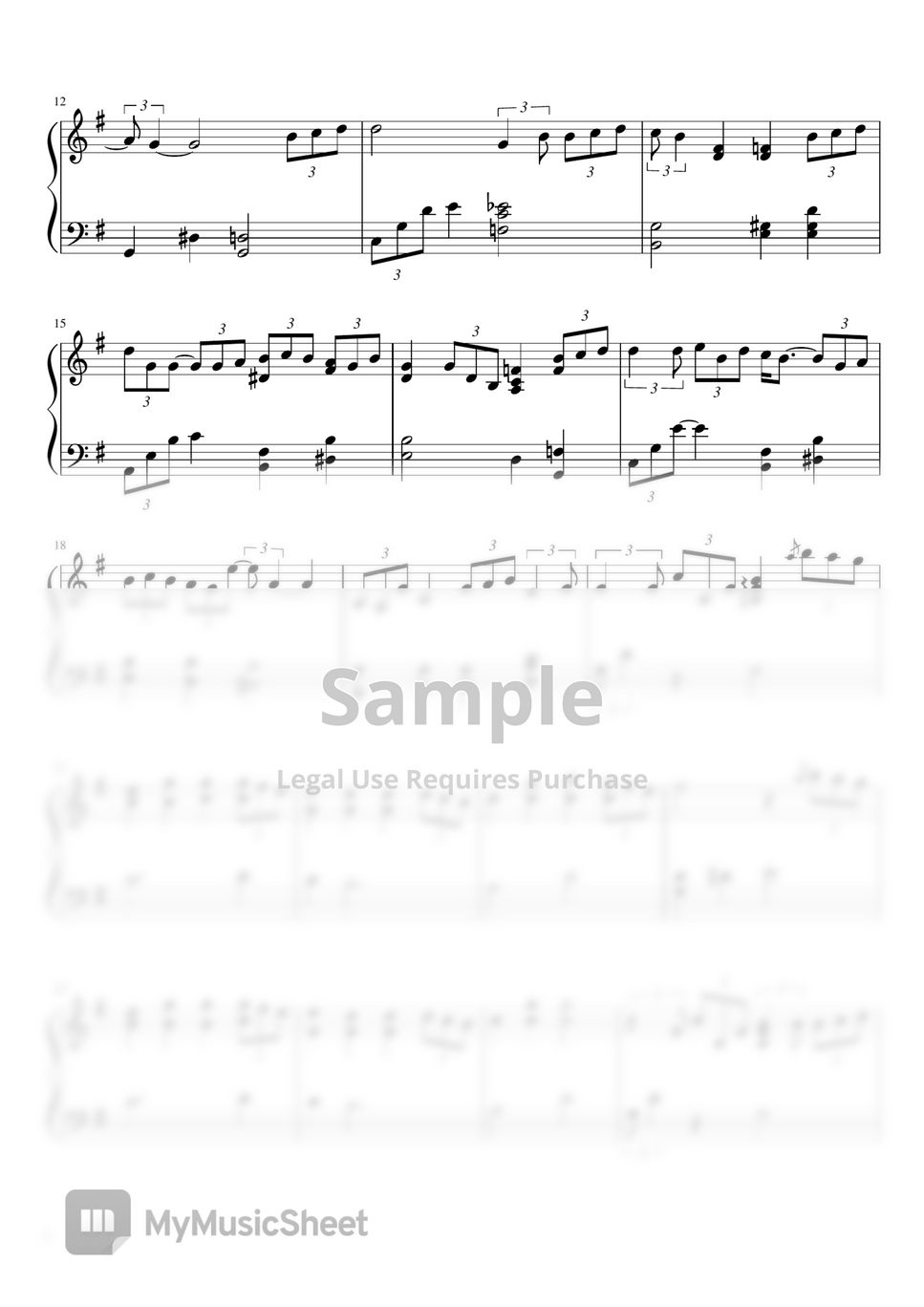 JukJae - Lullaby Piano Sheet