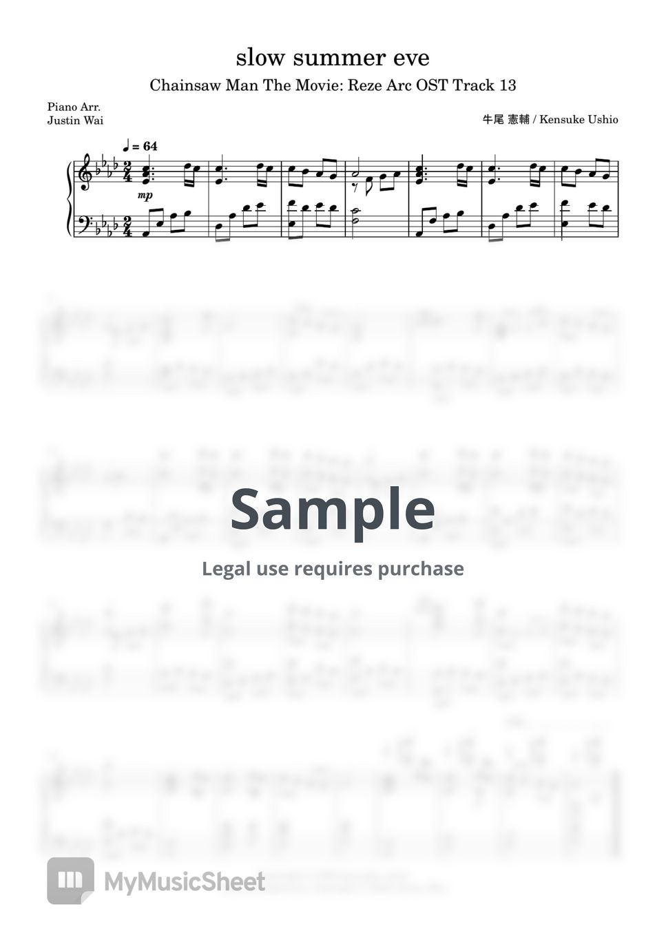 Kensuke Ushio - slow summer eve by Justin Wai