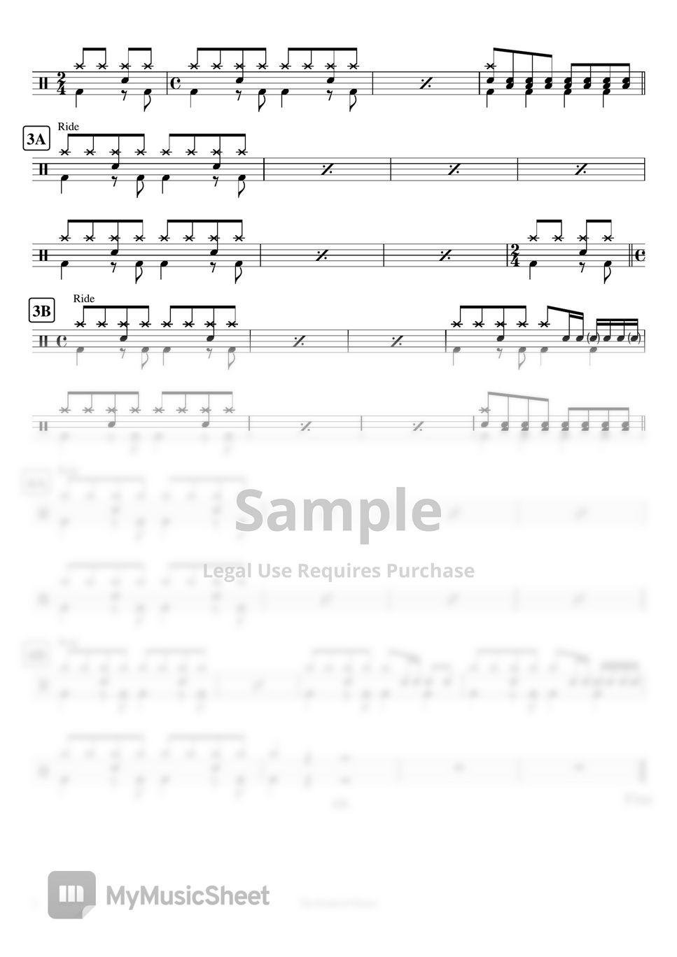 Simon &amp; Garfunkel - The Sound of Silence by Cookai's J-pop Drum sheet music!!!