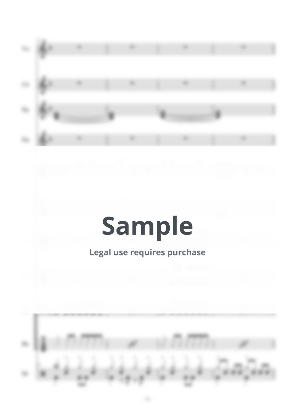 北出菜奈 - 希望のカケラ (バンドスコア) タブ+五線譜 by 二次元楽譜製作所