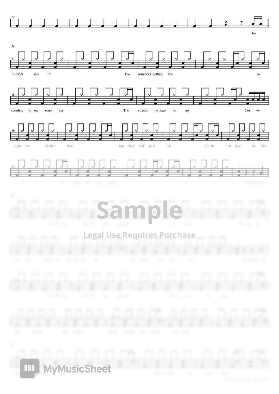 Geri Halliwell - It's Raining Men 악보 by COPYDRUM