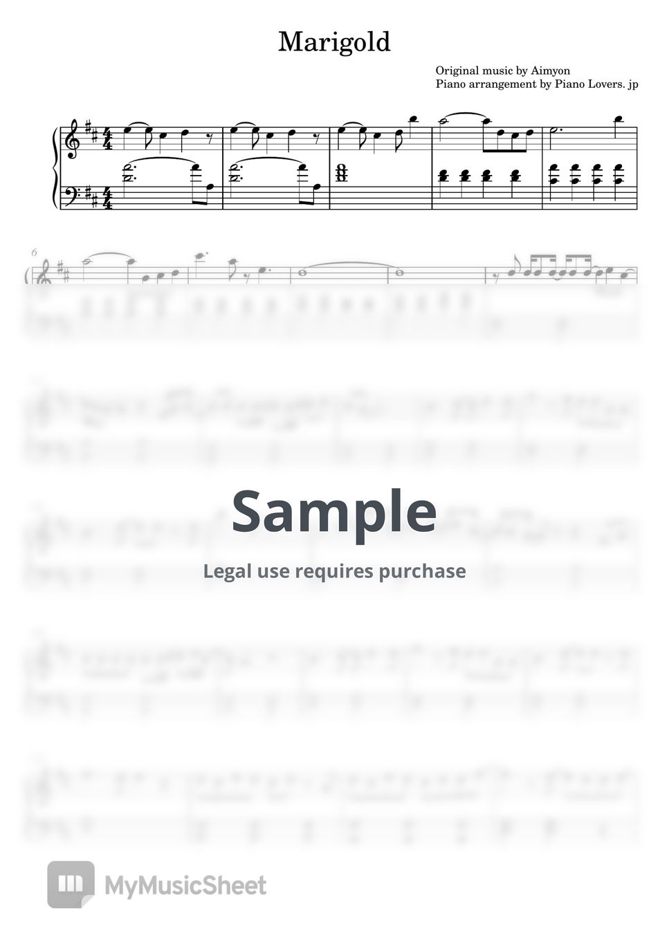aimyon-marigold-piano-sheet-music-beginner-short-ver-sheet