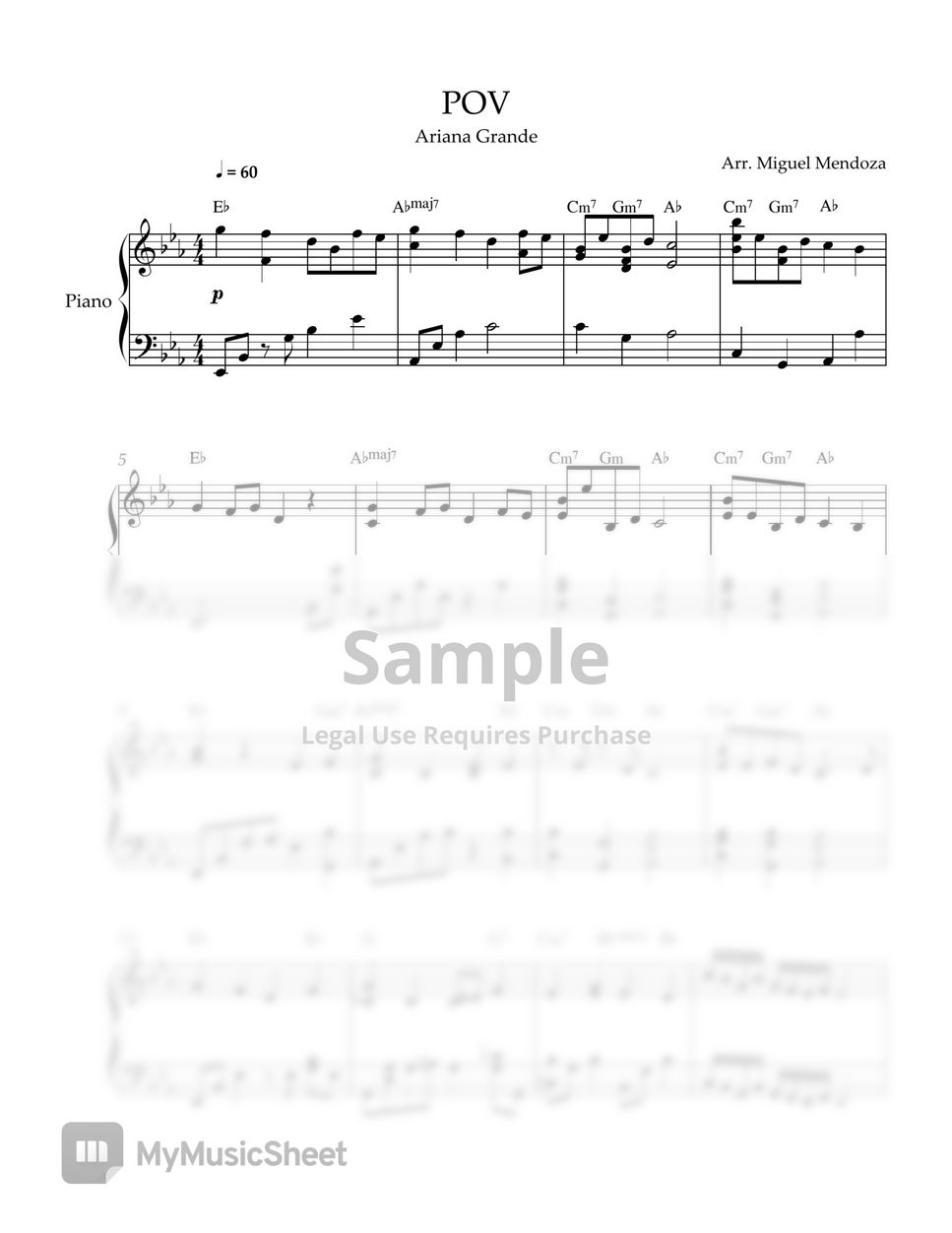 Ariana Grande - pov (Cello & Piano) by Vesislava