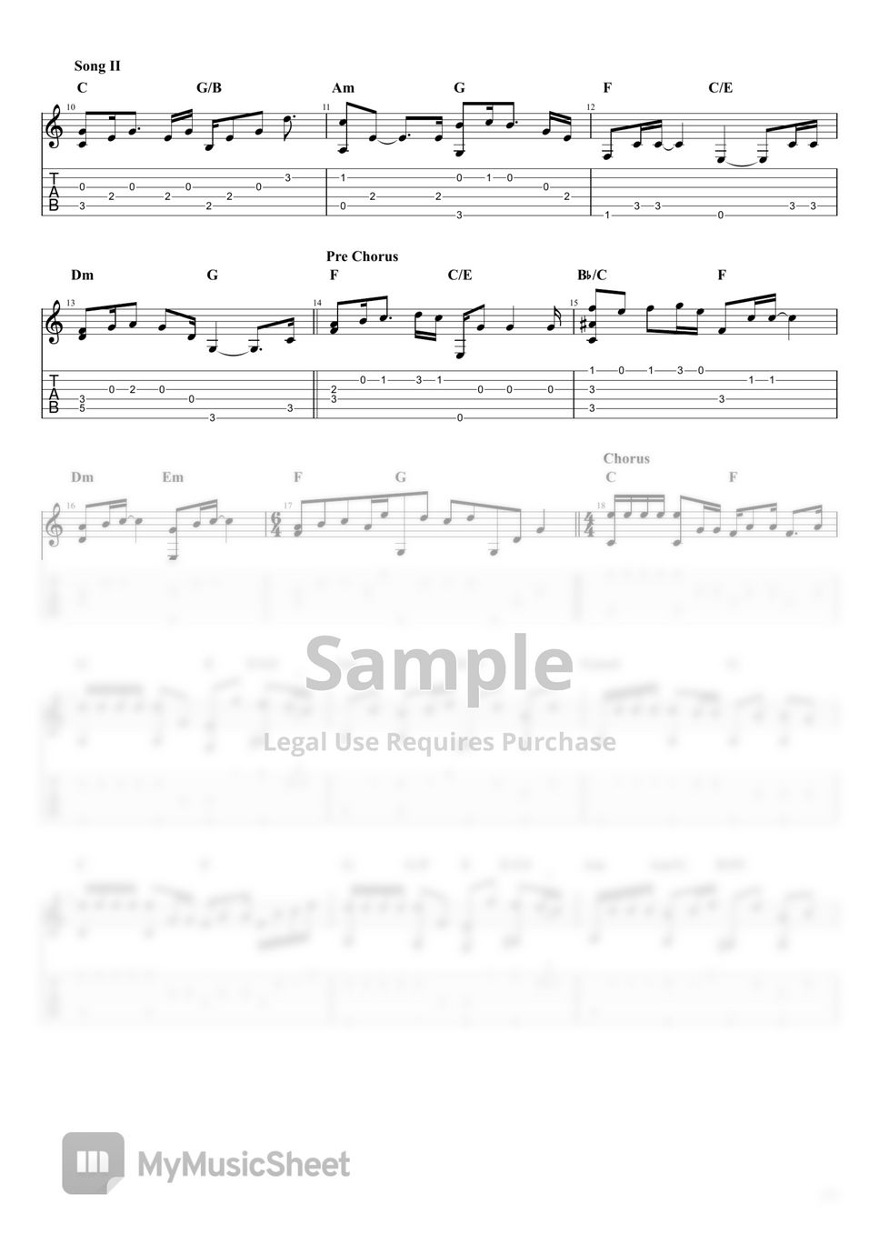 Benson Nothing Gonna Change My Love For You Tab + 1staff by