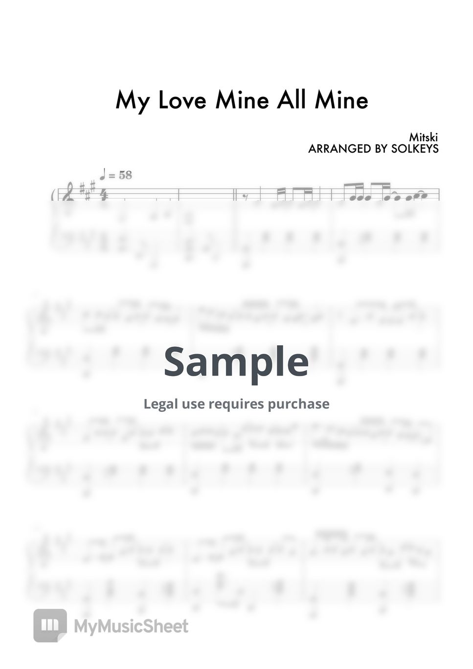 Mitski - My Love Mine All Mine by SolKeys