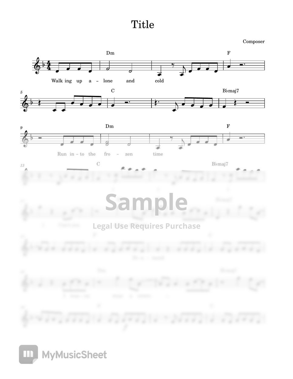 Hajin 하진 CROWN. Penthouse OST 악보 by mint cherry