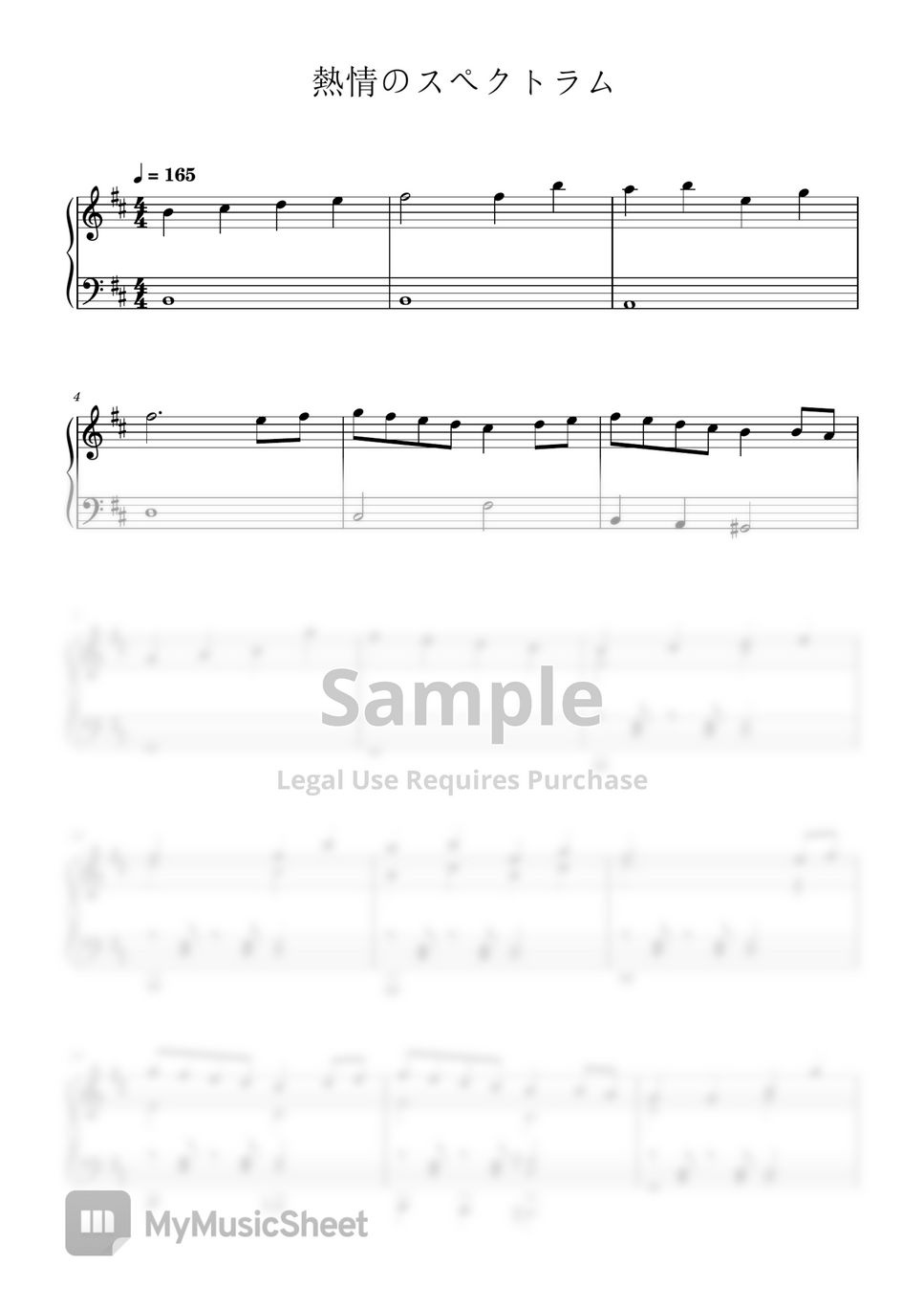 Ikimonogakari - Passion spectrum (The seven deadly) 악보 by TTK