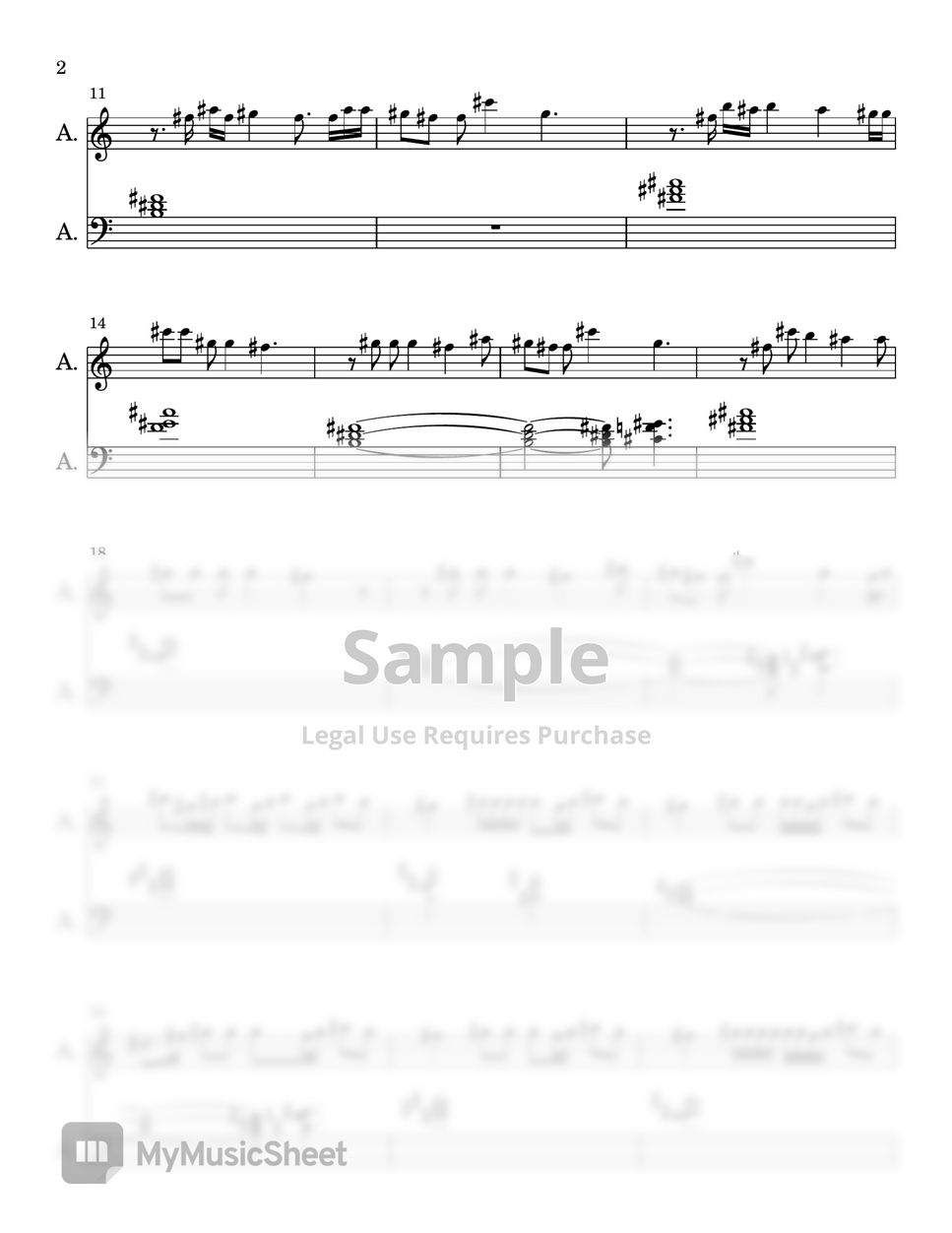 Fireboy DML - Bandana (EASY PIANO SHEET) by Synthly