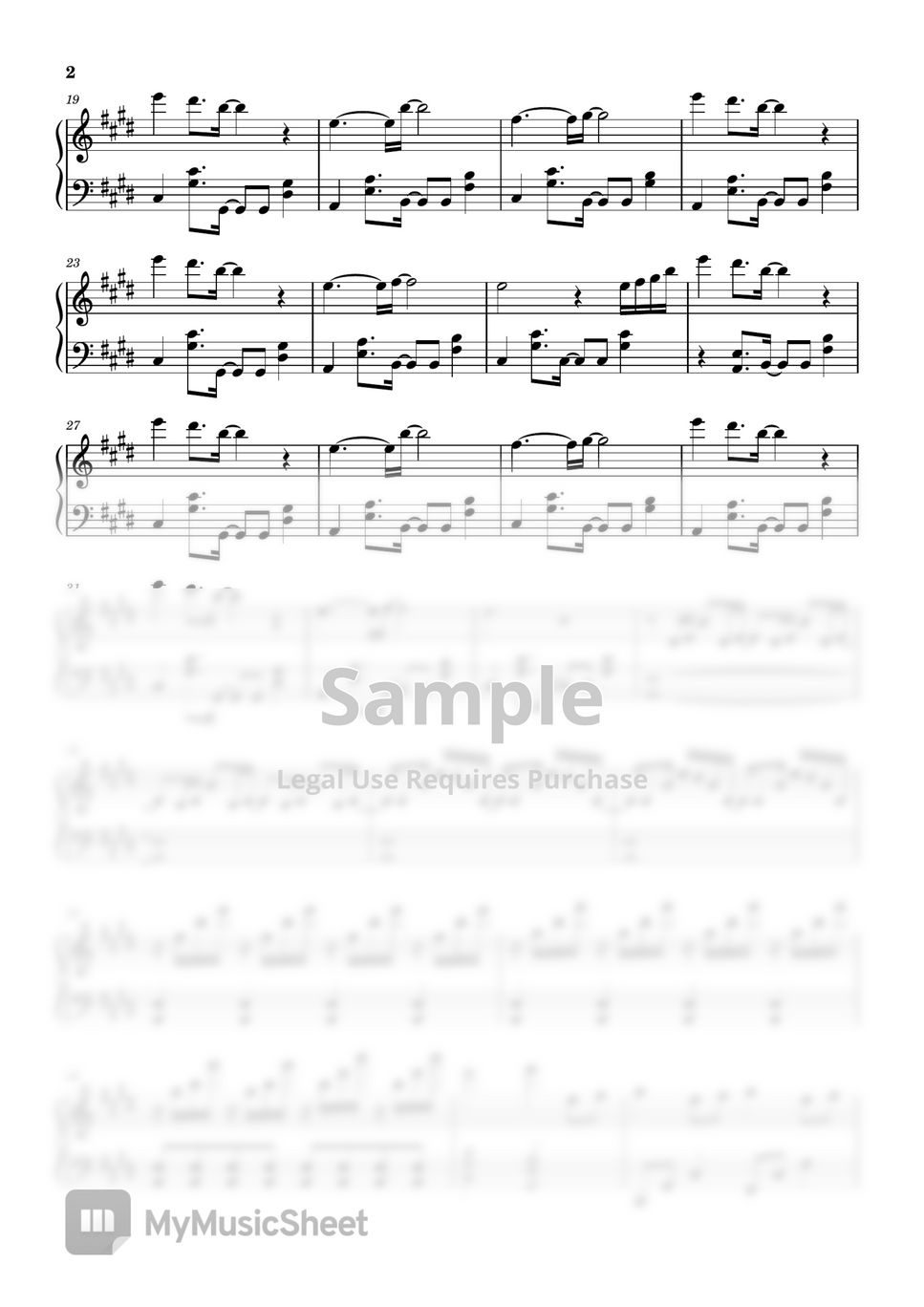 블루 아카이브 OST - 루미너스 메모리 (쉬운 버전) by Haren Easy Piano