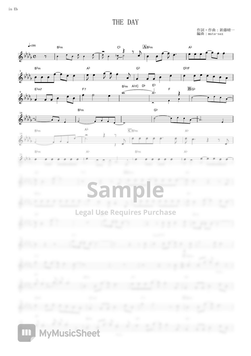 My Hero Academia - THE DAY (in Eb) by Porno Graffitti