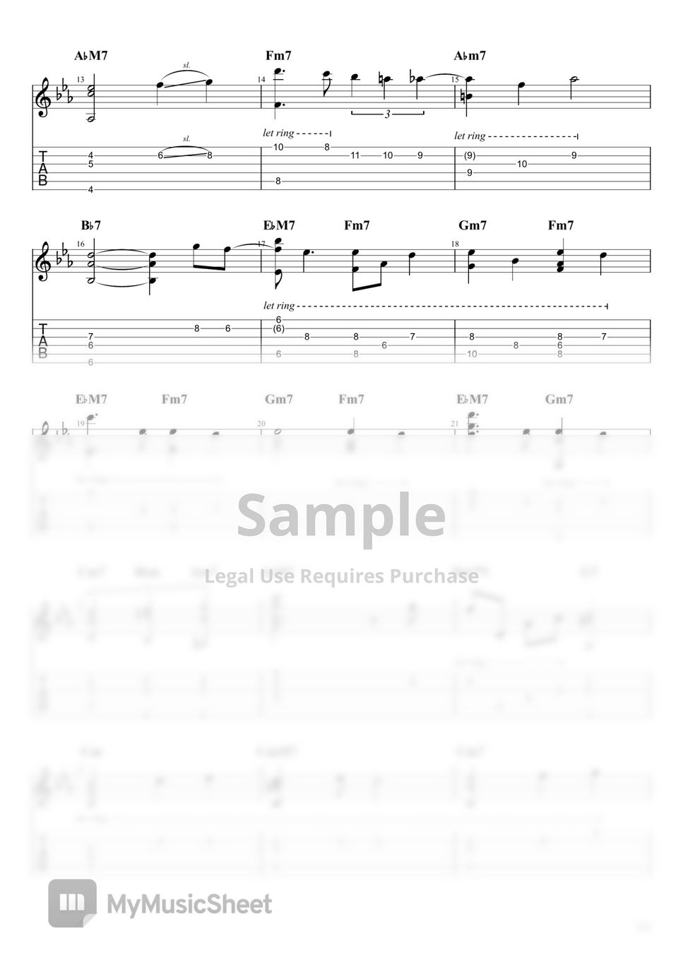 Chet Baker - My Funny Valentine (fingerstyle guitar 핑거스타일 기타) by FreeRider