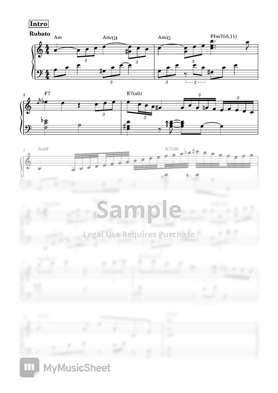 Joseph Kosma - Autumn Leaves 【枯葉 Jazzy House】A minor ピアノ