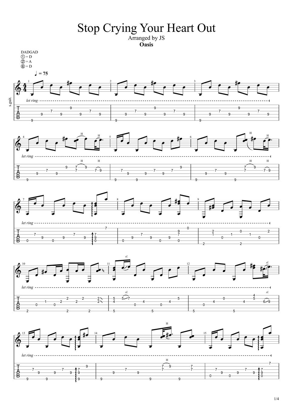 OASIS Stop Crying Your Heart Out