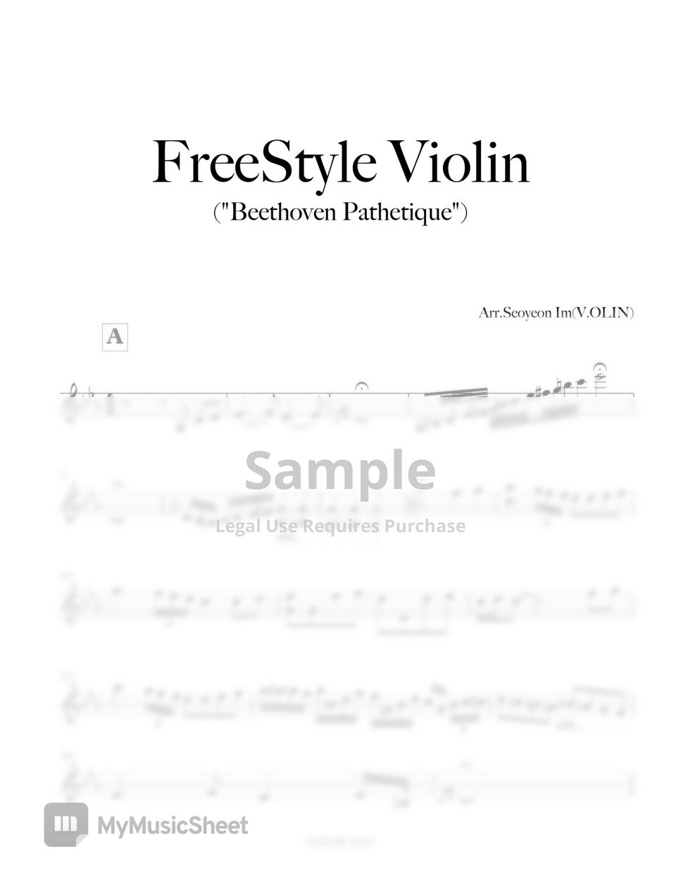Beethoven - Pathetique (Free Style Violin) by V.OLIN