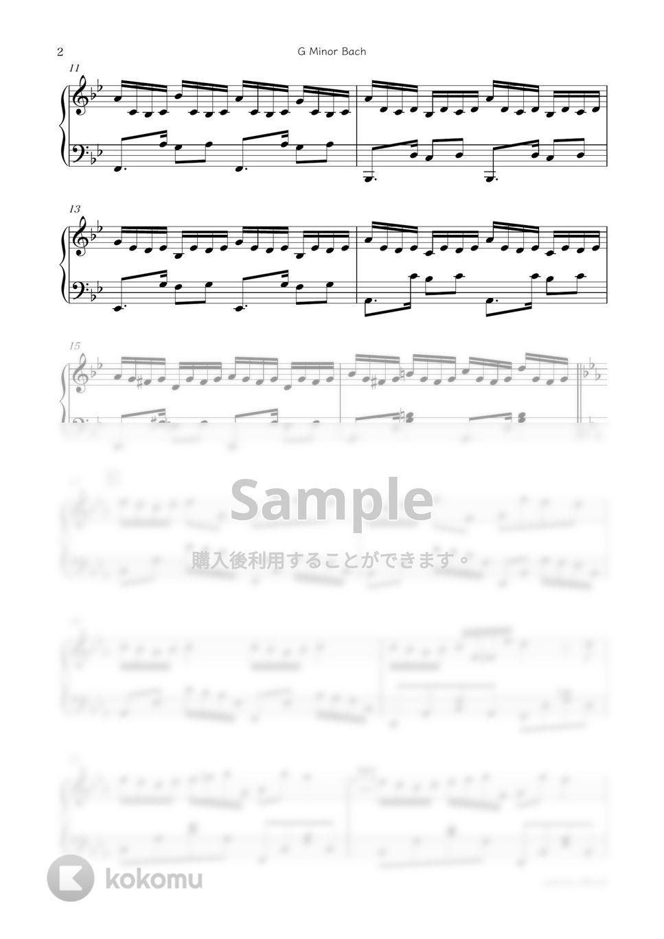 Piano Tiles2 - G Minor Bach (Luo Ni) by sammy