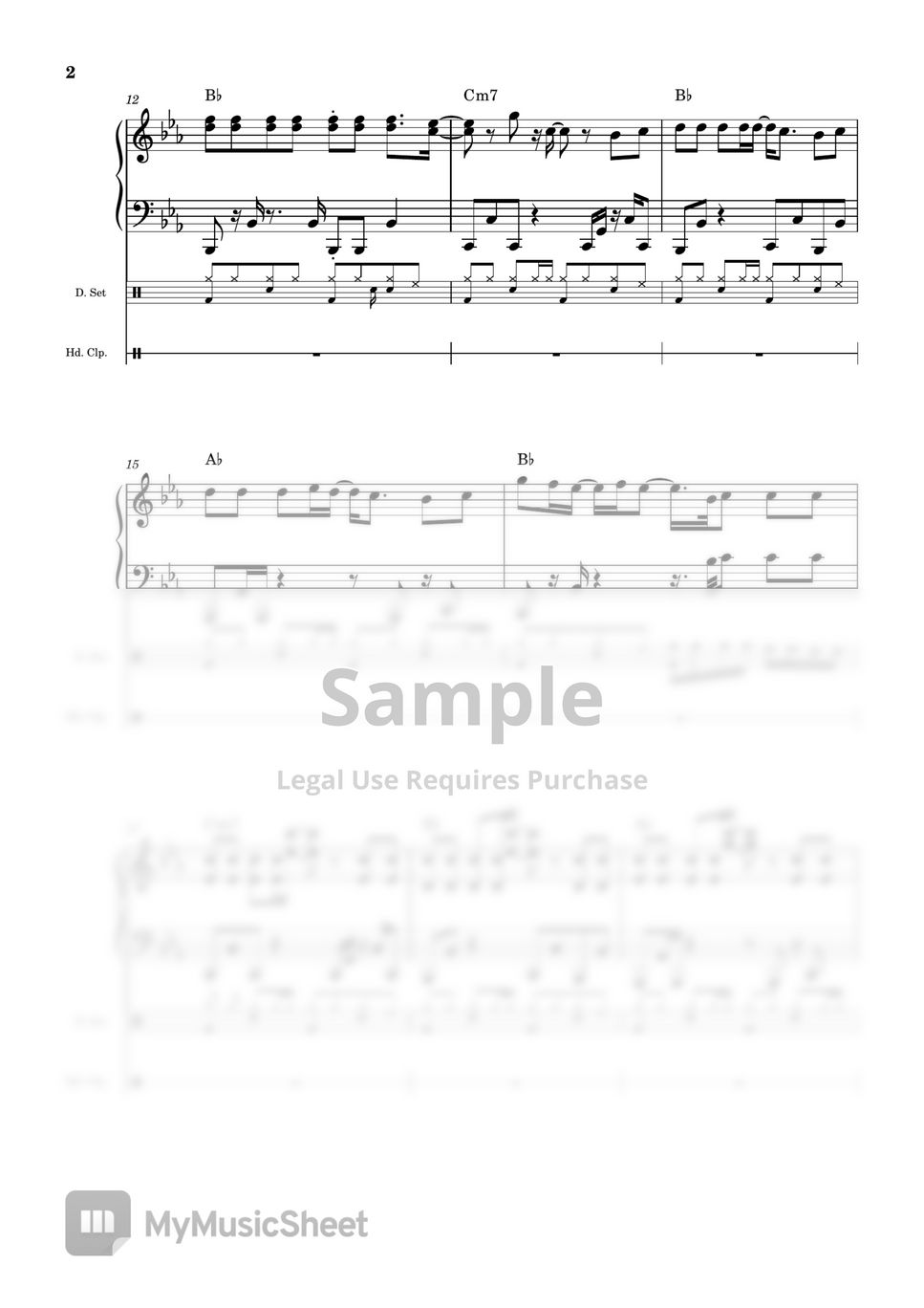 SB19 - WYAT (Where You At) (Piano + Drums Sheet Music with MIDI & MSCZ) by Roju-senpai