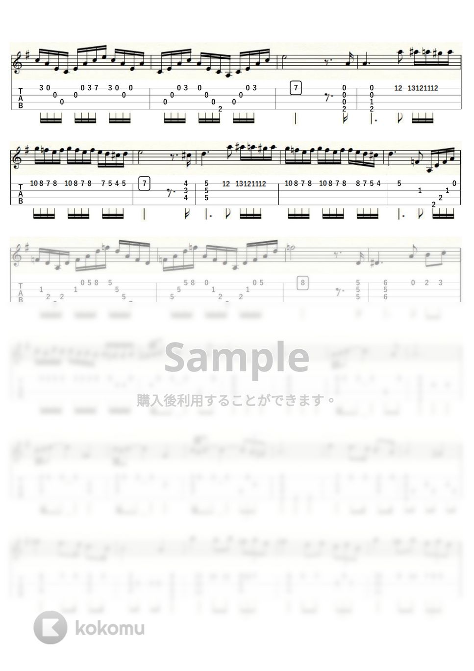 アルビノーニのアダージョ (ｳｸﾚﾚｿﾛ / Low-G / 中級～上級) by ukulelepapa