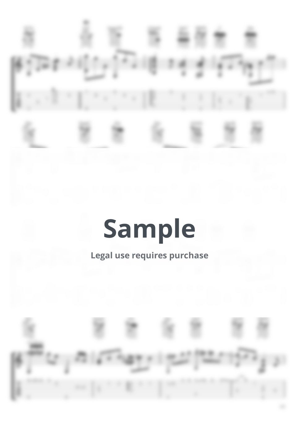 Kenneth acoustic fingerstyle guitar take it easy sheet music by