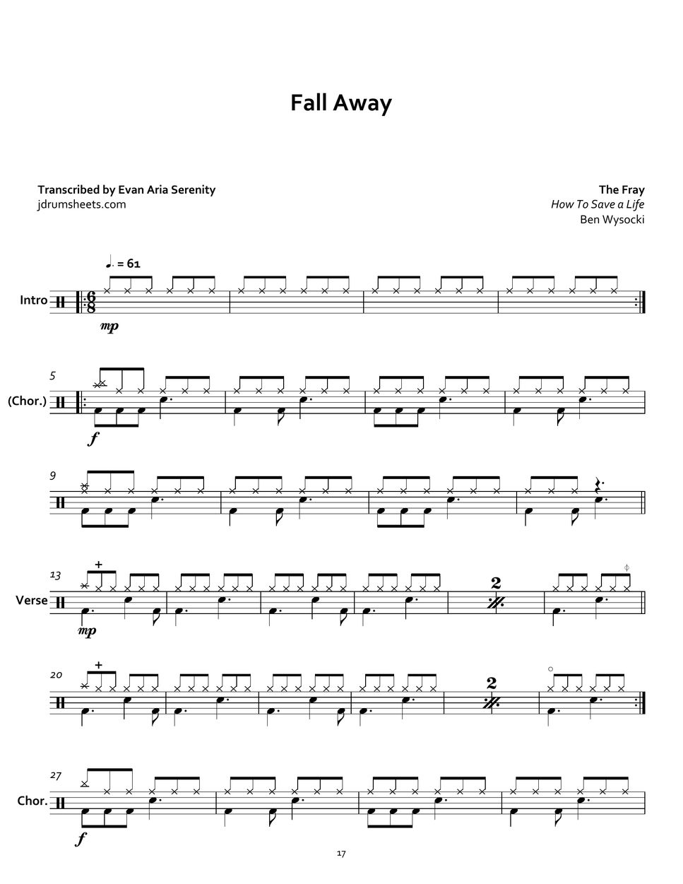 The Fray - Fall Away by Evan Aria Serenity