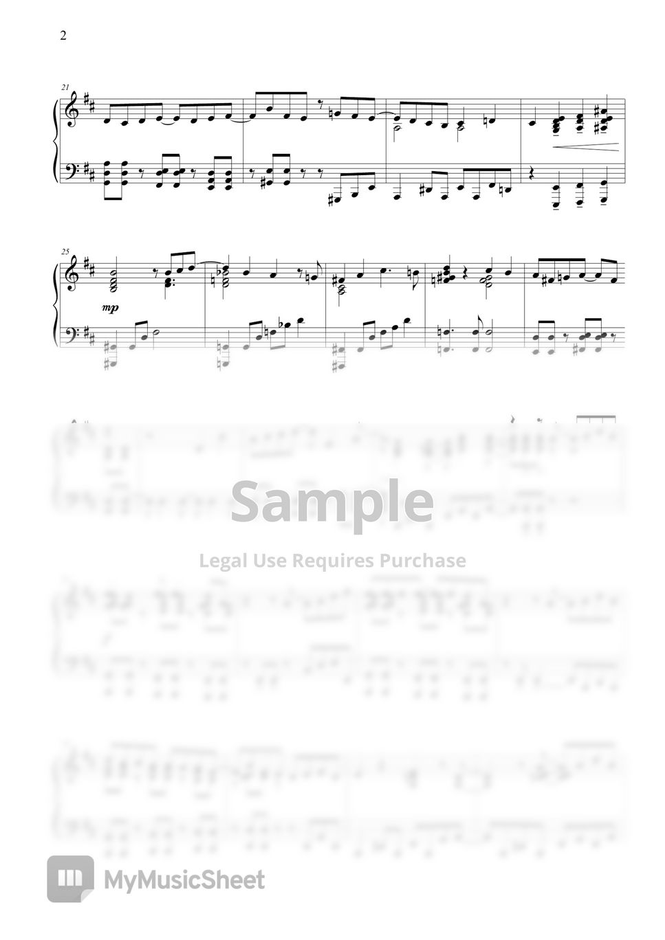 Preview] SOUVENIR (SPY x FAMILY 間諜家家酒 Part 2 OP) Sheet music for Piano  (Solo)