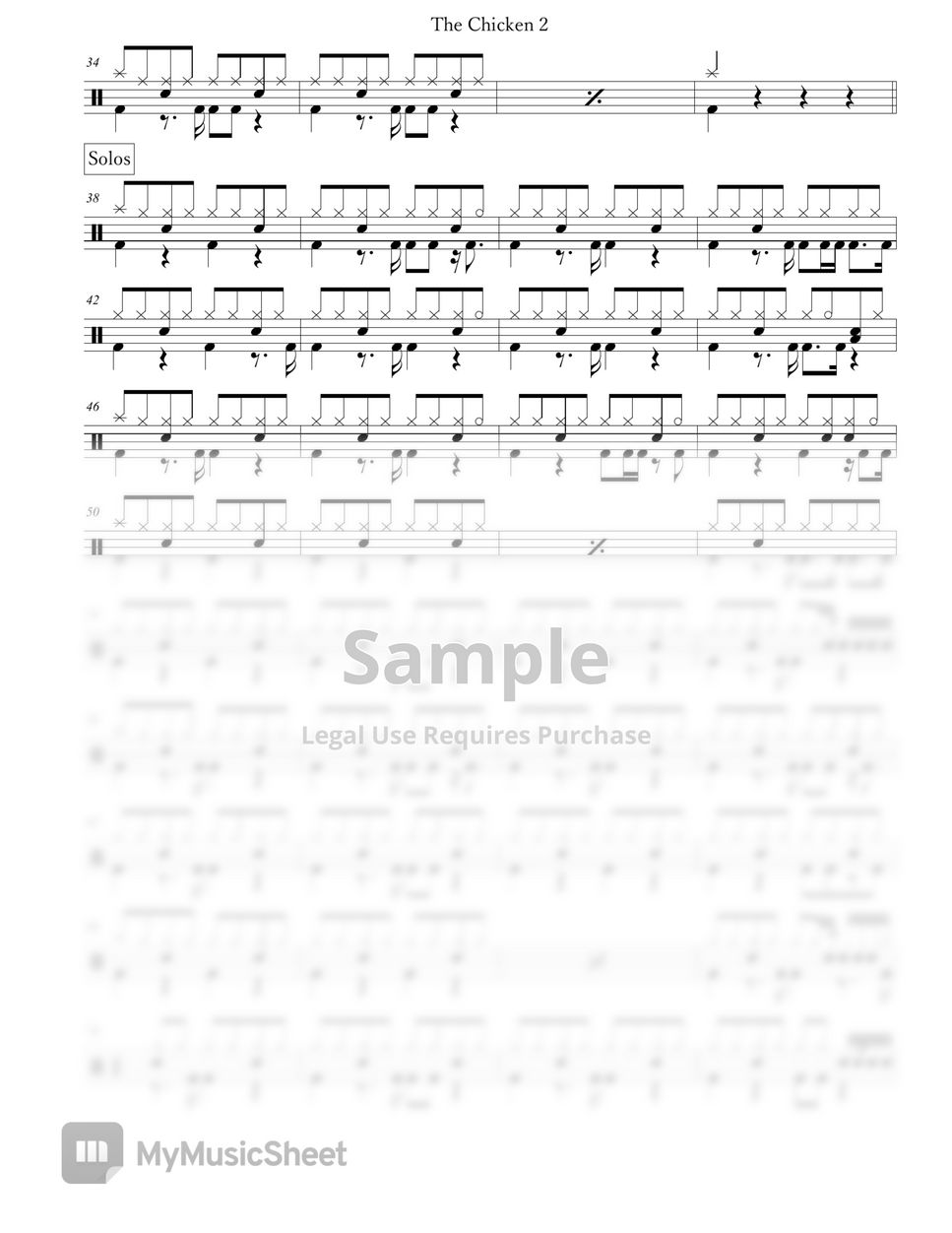 Keith Jacobson The Chicken Sheets by Arkadia Drums