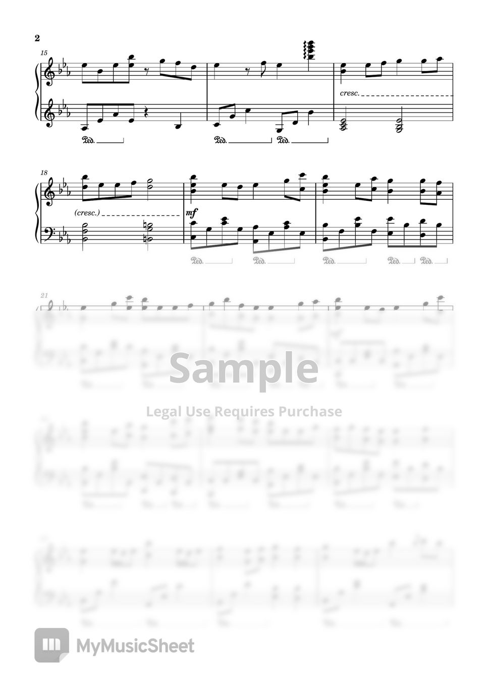 MIMI - The Voice (Tada Koe Hitotsu) (ただ声一つ - Rokudenashi - For Piano Solo) by poon