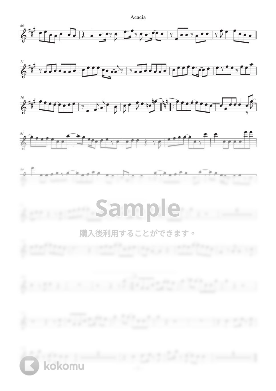 BUMP OF CHICKEN - アカシア(inB♭) by HiRO Sax