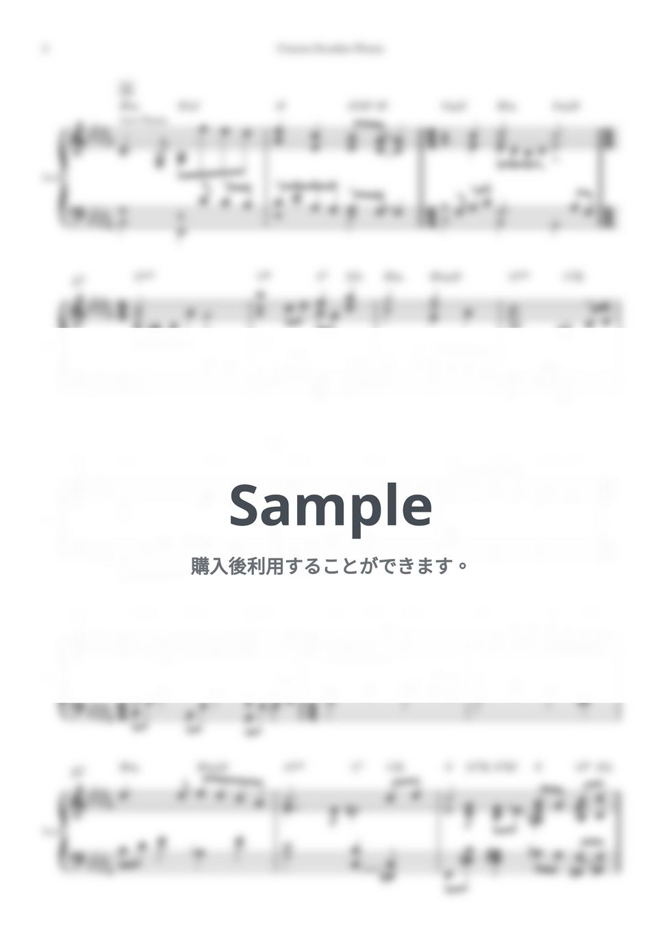 Ennio Morricone - Love theme(Cinema Paradiso OST) (ピアノソロ用楽譜) by Piano QQQ
