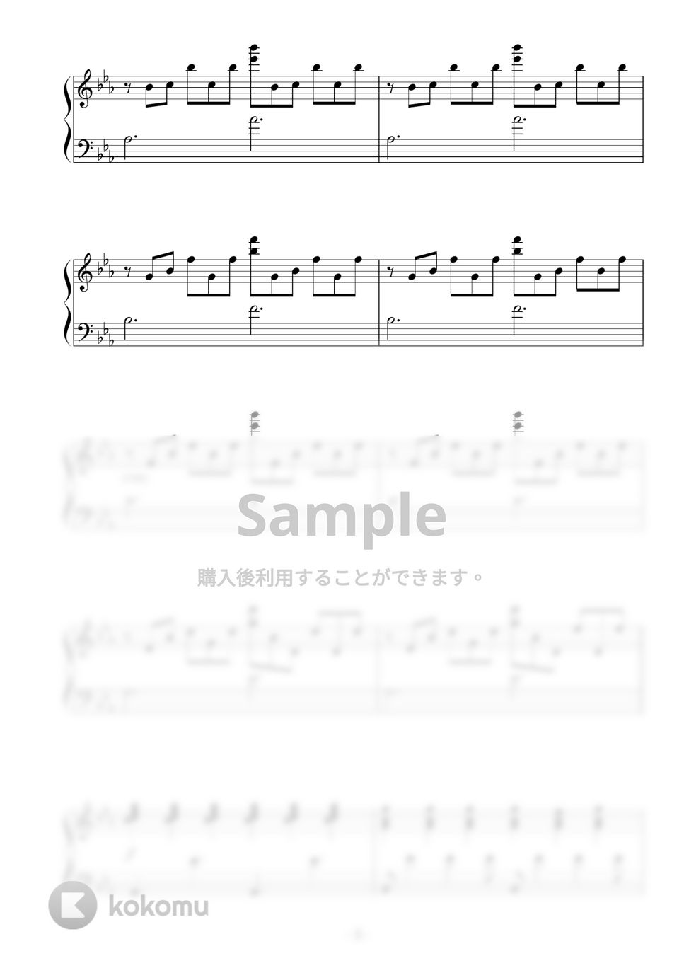 アニメ『ユーリ!!! On Ice』OST - Yuri on Ice ピアノ楽譜PDF | Peony