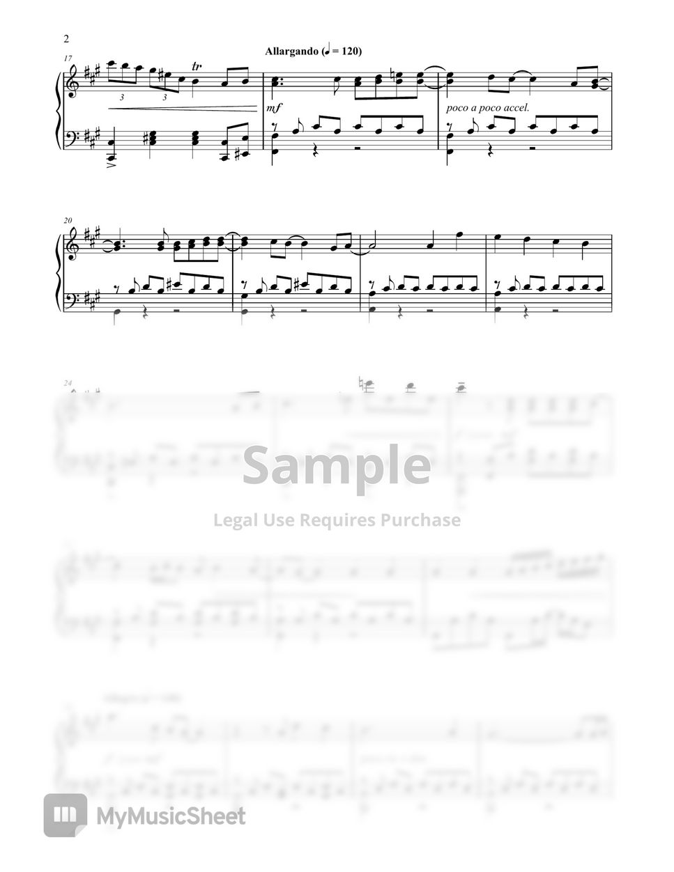 Hikaru Nara Your lie in april OP Sad version Sheet music for Piano (Solo)