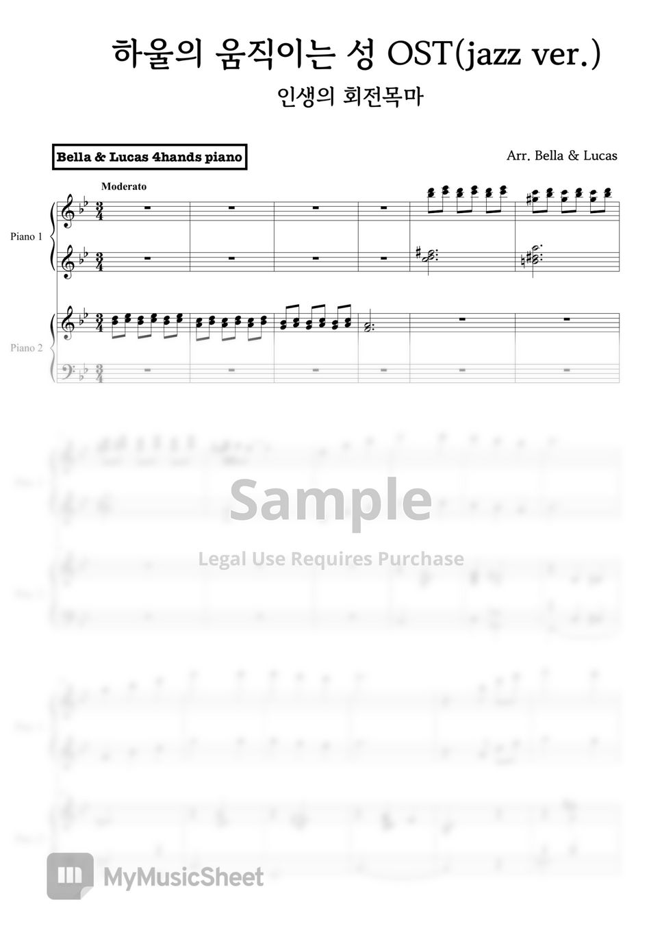 hisaishi-joe-merry-go-round-of-life-jazz-ver-sheets-by-bella-lucas