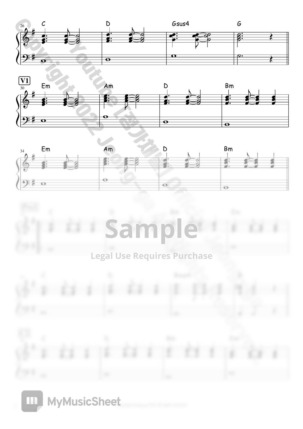  piano gkey sheets by youtube 
