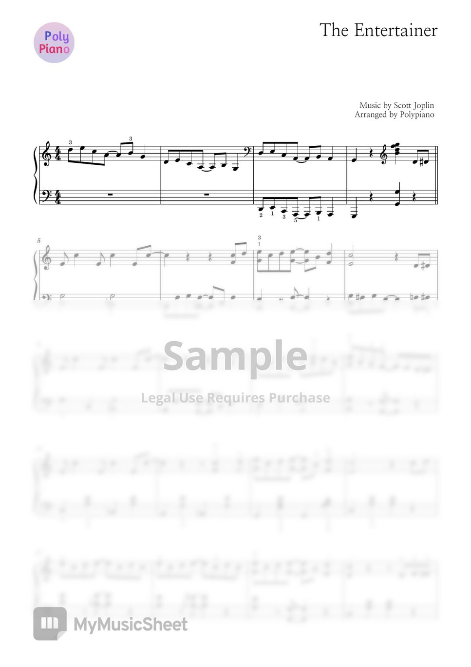 Scott Joplin - The entertainer (Swing solo) by POLYPiano