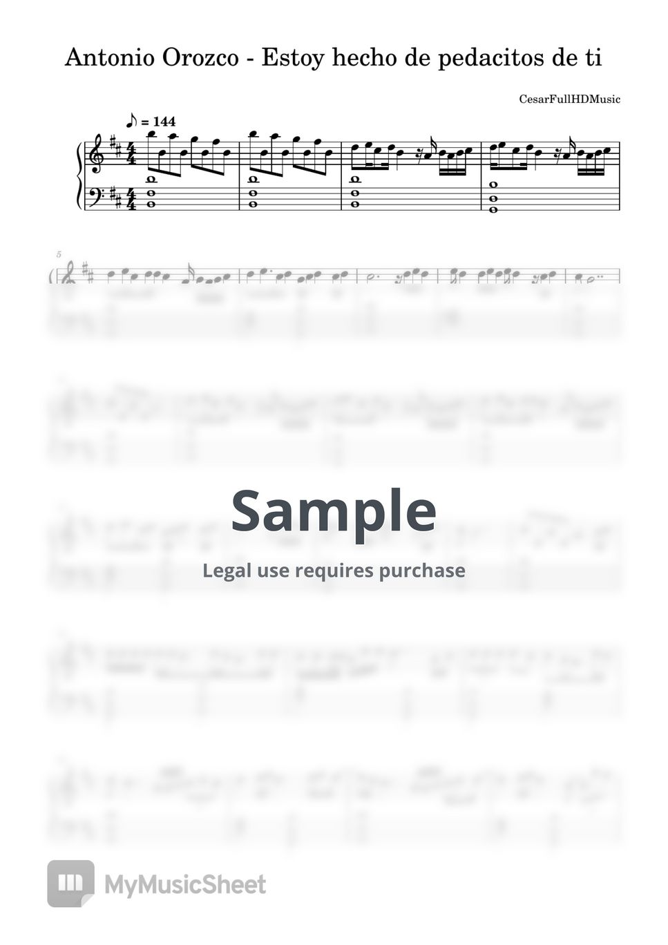 Antonio Orozco - Estoy hecho de pedacitos de ti