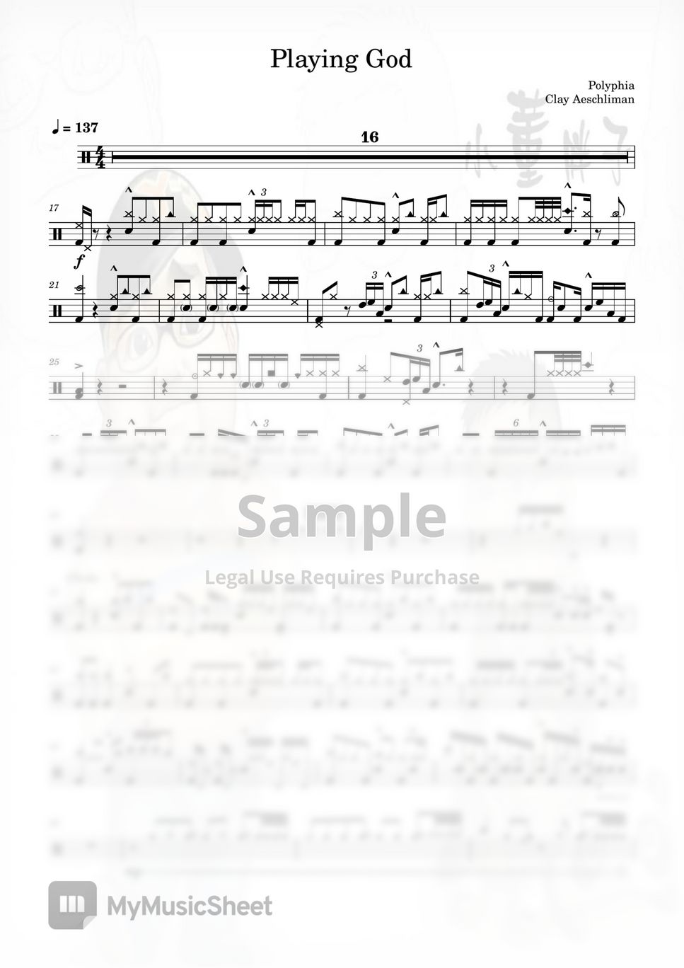 Playing God - Polyphia (Violin) Sheet music for Violin (Solo)