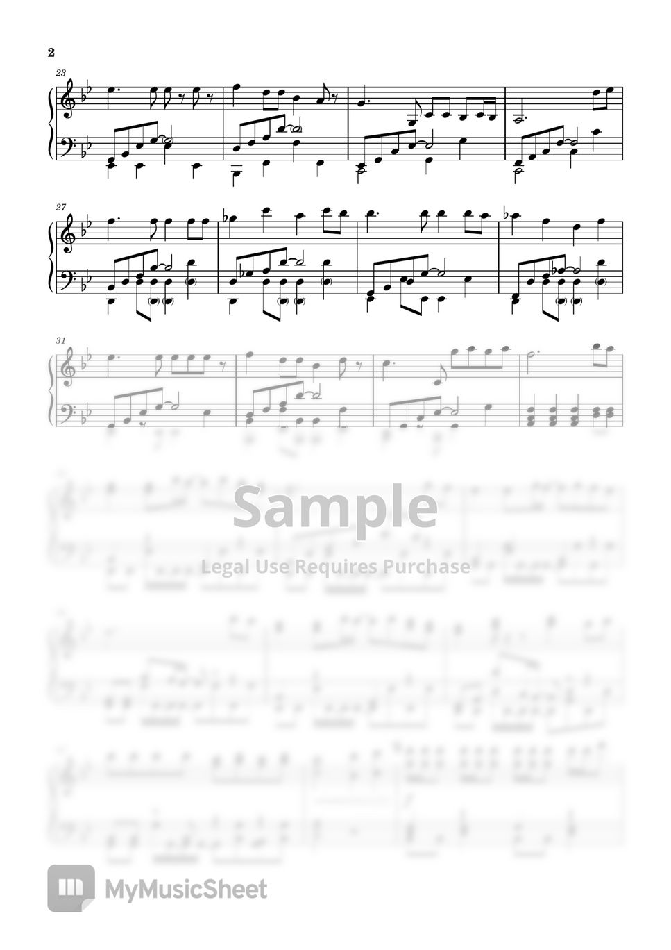 yurryCanon I will die tomorrow 악보 by penguin's piano