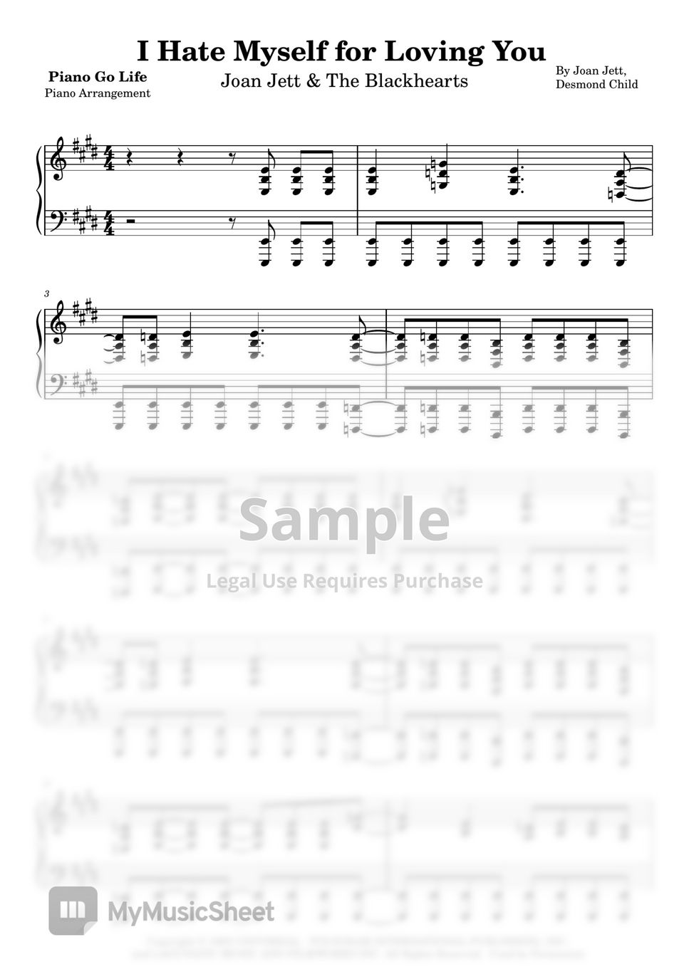 joan-jett-the-blackhearts-i-hate-myself-for-loving-you-by-piano